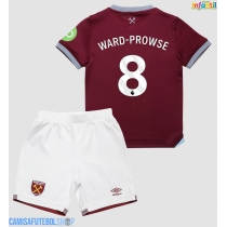 Camisa de time de futebol West Ham United James Ward-Prowse #8 Replicas 1º Equipamento Infantil 2025-26 Manga Curta (+ Calças curtas)